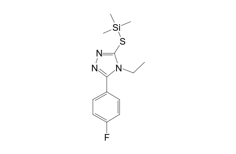 4-Ethyl-5-(4-fluorophenyl)-4H-1,2,4-triazol-3-yl hydrosulfide, tms derivative