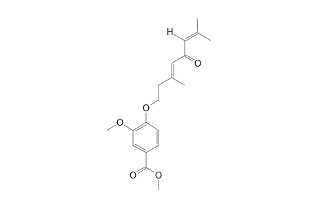 METHYL-4-[((3E)-3,7-DIMETHYL-5-OXO-3,6-OCTADIENYL)-OXY]-3-METHOXYBENZOATE