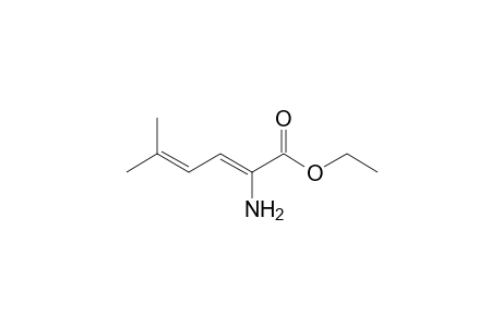 Ethyl 2-amino-5-methylhexa-2,4-dienoate