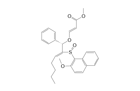 (+/-)-(E)-3-[(Z)-1-PHENYL-2-(S(S))-(2-METHOXY-1-NAPHTHYLSULFINYL)-HEPT-2-EN-1-(R)-OXY]-METHYL-ACRYLATE