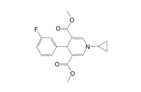1-Cyclopropyl-4-(3-fluoro-phenyl)-1,4-dihydro-pyridine-3,5-dicarboxylic acid dimethyl ester