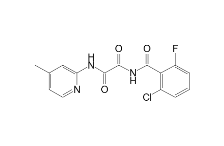 N-(2-chloro-6-fluorobenzoyl)-N'-(4-methyl-2-pyridyl)oxamide