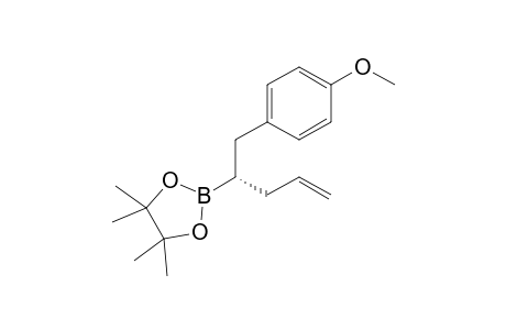 (S)-2-(1-(4-methoxyphenyl)pent-4-en-2-yl)-4,4,5,5-tetramethyl-1,3,2-dioxaborolane