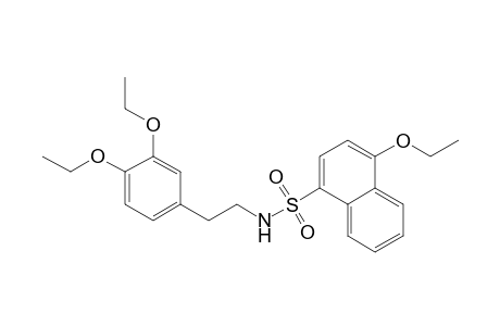 N-[2-(3,4-diethoxyphenyl)ethyl]-4-ethoxy-1-naphthalenesulfonamide