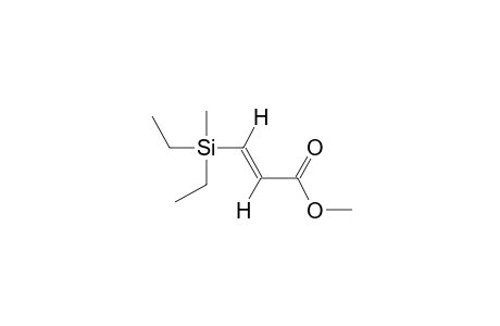 (E)-3-(diethylmethylsilyl)acrylic acid, methyl ester