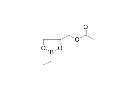 (2-Ethyl-1,3,2-dioxaborolan-4-yl)methyl acetate