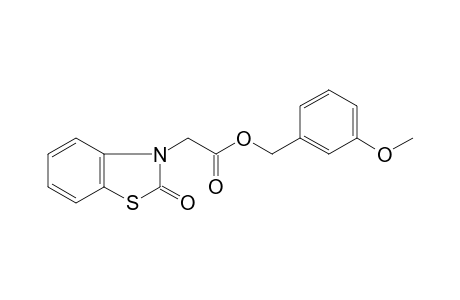 3-methoxybenzyl (2-oxo-1,3-benzothiazol-3(2H)-yl)acetate