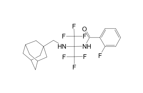 N-[1-[(adamantan-1-ylmethyl)-amino]-2,2,2-trifluoro-1-trifluoromethyl-ethyl]-2-fluoro-benzamide