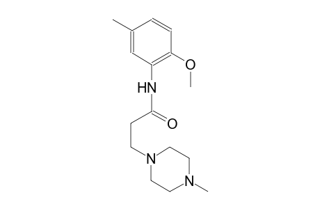 1-piperazinepropanamide, N-(2-methoxy-5-methylphenyl)-4-methyl-