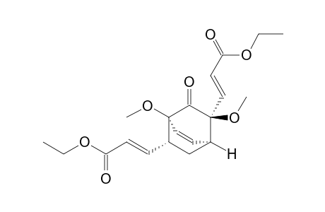 Ethyl (E)-3'-{(1.alpha.,2R*,4.alpha.,8S*)-8-[(E)-2-ethoxycartbonylvinyl]-1,8-dimethoxy-7-oxobicyclo[2.2.2]oct-5-en-2-yl}acrylate