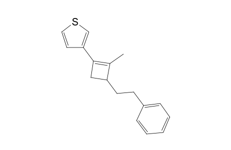 3-(2-Methyl-3-phenethylcyclobut-1-en-1-yl)thiophene