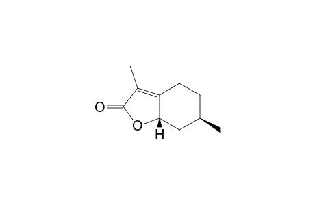 (6R,7aS)-3,6-dimethyl-5,6,7,7a-tetrahydro-4H-1-benzofuran-2-one