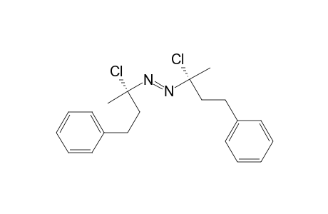 Diazene, bis(1-chloro-1-methyl-3-phenylpropyl)-, [R*,S*-(E)]-