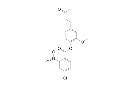 4-chloro-2-nitrobenzoic acid, 2-methoxy-4-(3-oxobutyl)phenyl ester
