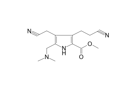 3-(2-Cyano-ethyl)-4-cyanomethyl-5-dimethylaminomethyl-1H-pyrrole-2-carboxylic acid, methyl ester