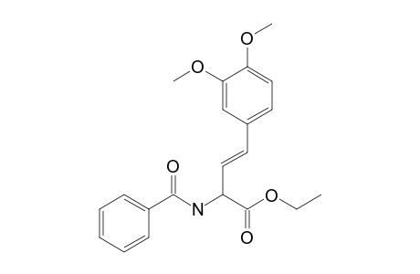 Ethyl (E)-2-benzamido-4-(3,4-dimethoxyphenyl)but-3-enoate