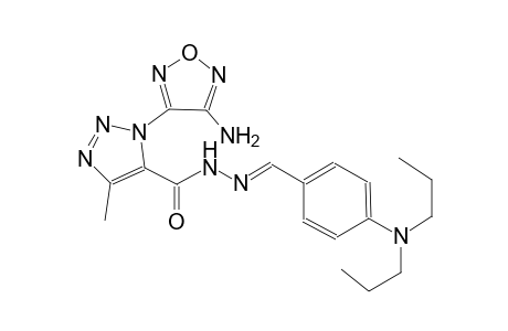 1H-1,2,3-triazole-5-carboxylic acid, 1-(4-amino-1,2,5-oxadiazol-3-yl)-4-methyl-, 2-[(E)-[4-(dipropylamino)phenyl]methylidene]hydrazide