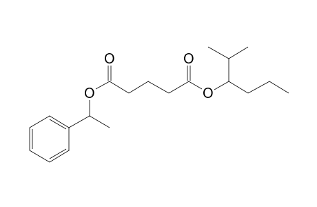 Glutaric acid, 2-methylhex-3-yl 1-phenylethyl ester