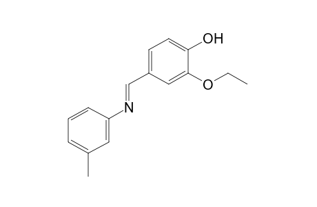 2-ethoxy-4-(N-m-tolylformimidoyl)phenol