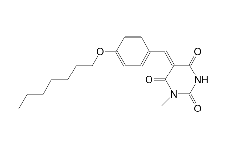 (5Z)-5-[4-(heptyloxy)benzylidene]-1-methyl-2,4,6(1H,3H,5H)-pyrimidinetrione