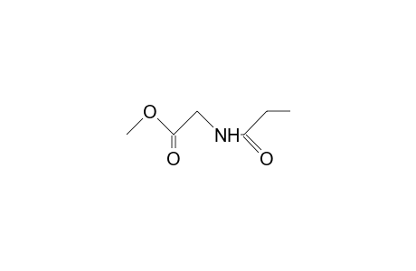 2-(1-oxopropylamino)acetic acid methyl ester