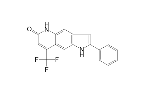 2-Phenyl-8-(trifluoromethyl)-1,5-dihydropyrrolo[2,3-g]quinolin-6-one