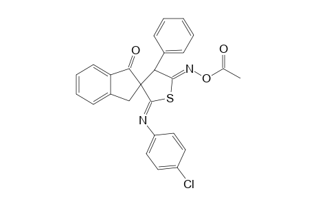 5'-ACETOXYIMINO-2'-(4-CHLOROPHENYLIMINO)-4'-PHENYL-1-OXO-2',3',4',5'-TETRAHYDROSPIRO-[INDANE-2,3'-THIOPHENE]
