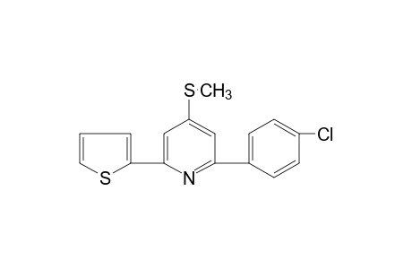 2-(p-chlorophenyl)-4-(methylthio)-6-(2-thienyl)pyridine