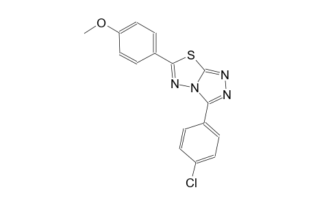 3-(4-chlorophenyl)-6-(4-methoxyphenyl)[1,2,4]triazolo[3,4-b][1,3,4]thiadiazole