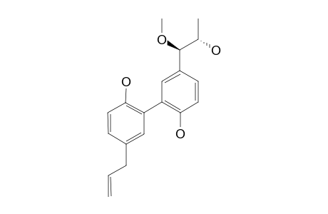 ERYTHRO-7'-METHOXYL-STREBLUSLIGNANOL;5-ALLYL-5'-(2-HYDROXY-1-METHOXYPROPYL)-(1,1'-BIPHENYL)-2,2'-DIOL