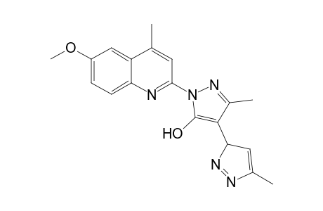 1-(4-Methyl-6-methoxy-2-quinolyl)-3,3'-dimethyl-(4,5'-bipyrazol)-5-ol