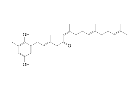 2-[(2'E,6'Z,10'E)-5'-Oxo-3',7',11',15'-tetramethylhexadeca-2',6',10',14'-tetraenyl]-6-methylhydroquinone