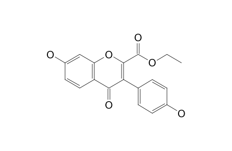 7-Hydroxy-3-(4-hydroxyphenyl)-4-keto-chromene-2-carboxylic acid ethyl ester