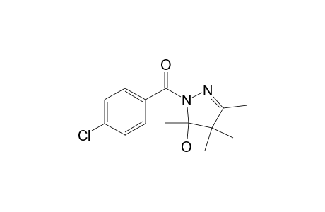 1H-Pyrazol-5-ol, 1-(4-chlorobenzoyl)-4,5-dihydro-3,4,4,5-tetramethyl-