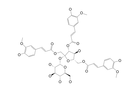 SMILASIDE-L;(1,3,6-O-TRIFERULOYL)-BETA-D-FRUCTOFURANOSYL-(2->1)-ALPHA-D-GLUCOPYRANOSIDE