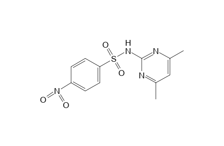 N-(4,6-dimethyl-2-pyrimidinyl)-p-nitrobenzenesulfonamide