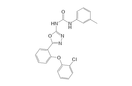 N-{5-[2'-(2"-Chlorophenoxy)phenyl]-1,3,4-oxadiazol-2-yl}-N'-(3"'-methylphenyl)urea