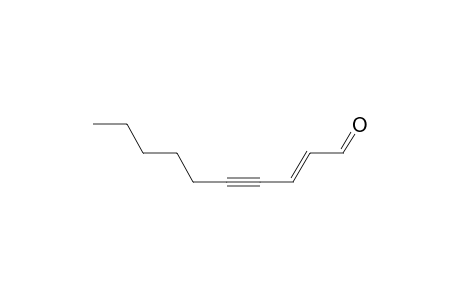 2-Decen-4-ynal, (E)-