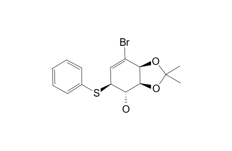 (3aS,4S,5S,7aS)-7-Bromo-2,2-dimethyl-5-phenylsulfanyl-3a,4,5,7a-tetrahydro-benzo[1,3]dioxol-4-ol