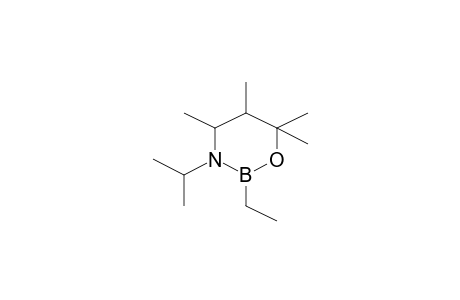 2-Ethyl-3-isopropyl-4,5,6,6-tetramethyl-1,3,2-oxazaborinane