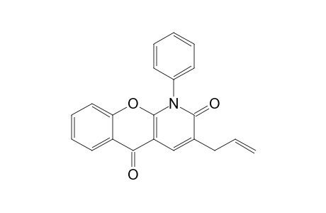 3-ALLYL-1-PHENYL-5-OXO-CHROMANO-[2,3-B]-DIHYDRO-2(1H)-PYRIDONE