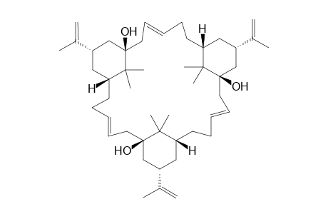 (E,E,E)-3,13,23-Tri(1-methyleneethyl)-1,5:11,14:21,25-triisopropylidenecyclotetracosa-8,18,28-triene-1,11,21-triol