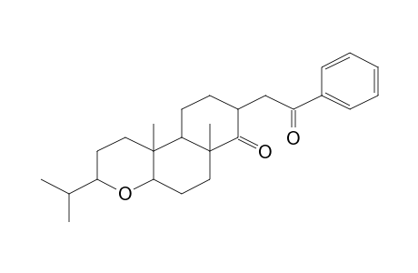 3-Isopropyl-6a,10b-dimethyl-8-(2-oxo-2-phenyl-ethyl)-dodecahydro-benzo[f]chromen-7-one