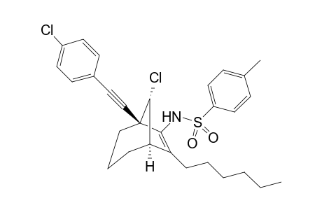 N-((1R*,5R*,8R*)-8-Chloro-5-((4-chlorophenyl)ethynyl)-7-hexylbicyclo[3.2.1]oct-6-en-6-yl)-4-methylbenzenesulfonamide