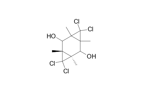 Tricyclo[5.1.0.0(3,5)]octane-2,6-diol, 4,4,8,8-tetrachloro-1,3,5,7-tetramethyl-, (1.alpha.,2.alpha.,3.beta.,5.beta.,6.beta.,7.alpha.)-