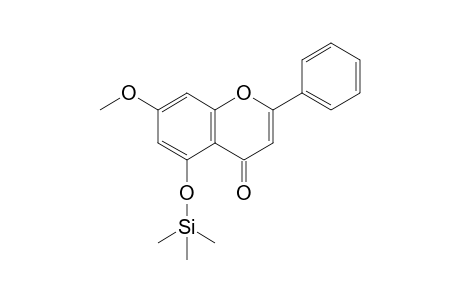 Tectochrysin, mono-TMS