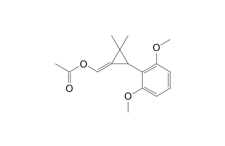 {(1Z)-3-(2,6-Dimethoxyphenyl)-2,2-dimethylcyclopropylidene]methyl acetate