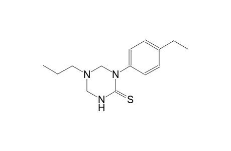 1-(4-ethylphenyl)-5-propyltetrahydro-1,3,5-triazine-2(1H)-thione