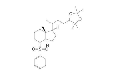 (3R)-3-[(1R,3aR,4R,7aR)-7a-Methyl-4-(phenylsulfonyl)-octaahydro-1H-indol-1-yl]-1-[(4S)-2,2,5,5-tetramethyl-1,3-dioxaolan-4-yl]butane
