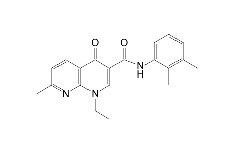 1,4-dihydro-1-ethyl-7-methyl-4-oxo-1,8-naphthyridine-3-carboxy-2',3'-xylidide